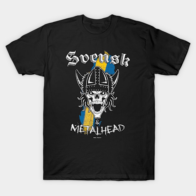 Svensk & Metalhead Viking Skull T-Shirt by NINE69